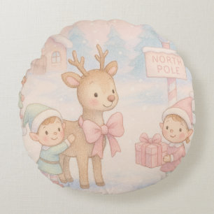 Coussins Ronds Housses de couette sur le thème de Noël - Chambres