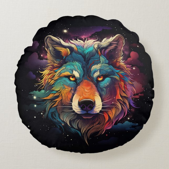 Coussins Ronds Howl cosmique (Devant)