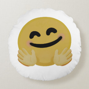 Coussins Ronds "Hug Emoji"