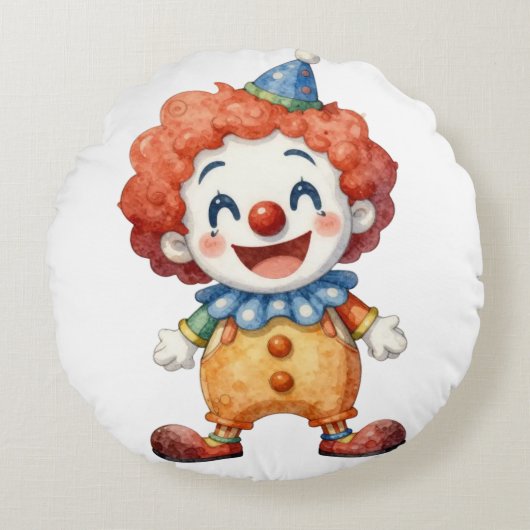 Coussins Ronds Humour de cirque clownesque (Devant)