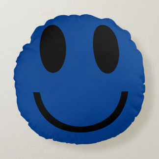 Coussins Ronds Huppy et triste deux humeurs émoji