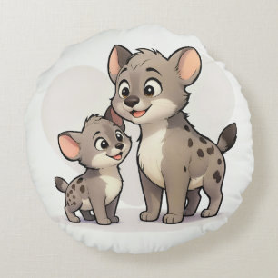 Coussins Ronds Hyena family