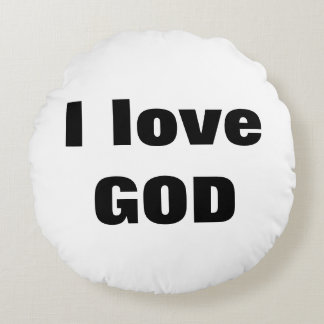 Coussins Ronds I love GOD