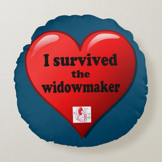 Coussins Ronds I Survived the widowmaker (Devant)