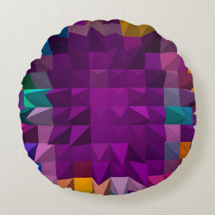 Coussins Ronds Illustration 3D ou motif 3D Mosaic color Patte