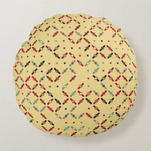 Coussins Ronds Illustration de conception de motif géométrique tr