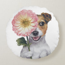 Illustration de l'aquarelle adorable Jack Russell