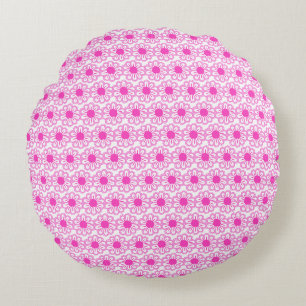 Coussins Ronds Illustration de marguerite rose