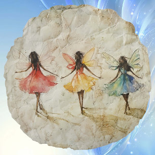 Coussins Ronds Illustration de trois fées