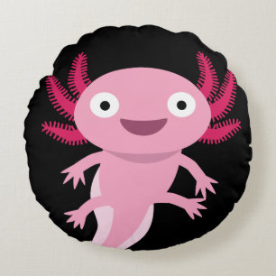 Coussins Ronds Illustration drôle Axolotl