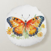Coussins Ronds Illustration papillon (Dos)