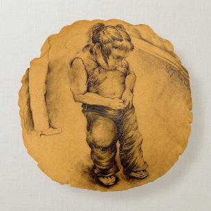 Coussins Ronds I'm Lost in Le Tianguie, Mexique