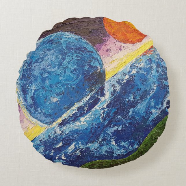 Coussins Ronds Imagen de mi obra Horizonte (Devant)