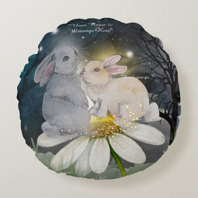 Coussins Ronds Impression "Pipa & Marlow" de Boganhues  (Devant)