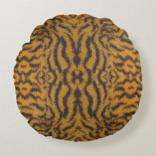 Coussins Ronds Imprimé animalier tendance à motif fourrure de tig