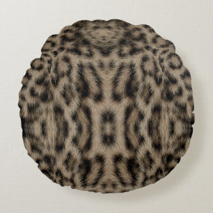 Coussins Ronds Imprimé animalier tendance exotique léopard des ne