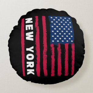 Coussins Ronds Incroyable New York États-Unis d'Amérique États-Un