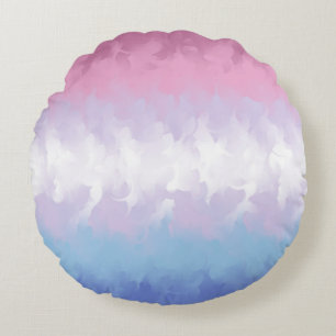 Coussins Ronds Indicateur Abstrait Bigender Pride
