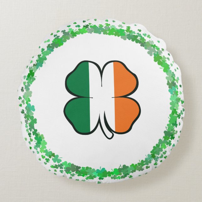 Coussins Ronds Irlande Saint Patrick's Day (Devant)