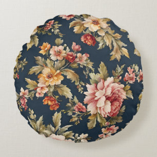 Coussins Ronds Italien Exquis Beau Modèle Floral