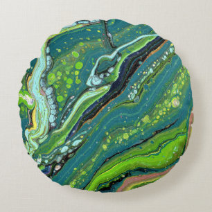 Coussins Ronds Jada 2 Green Strata
