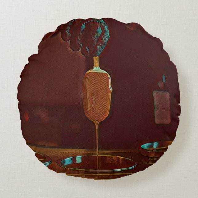 Coussins Ronds J'adore la glace popsicle (Devant)