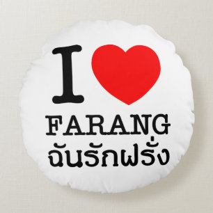 Coussins Ronds J'aime les Farang
