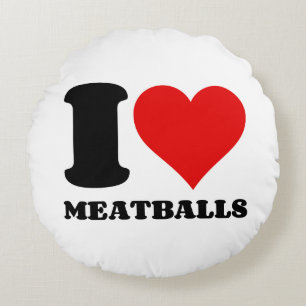 COUSSINS RONDS J'AIME LES MEATBALLES