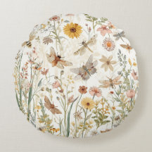 Jardin de fleurs sauvages papillons botaniques flo