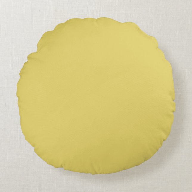 Coussins Ronds Jaune Arylide (couleur unie) (Devant)