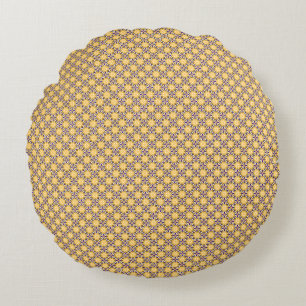 Coussins Ronds Jaune et pourpre