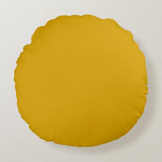Coussins Ronds Jaune Moutarde (Devant)