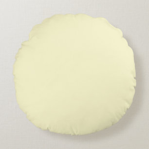 Coussins Ronds Jaune pâle de citron pastel jaune meringué doux