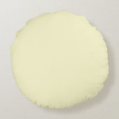 Coussins Ronds Jaune pâle de citron pastel jaune meringué doux (Dos)