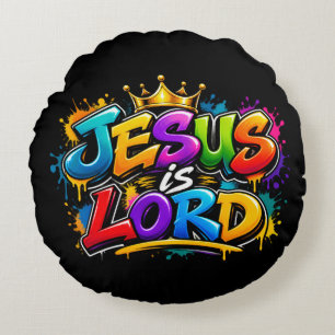 Coussins Ronds Jésus est Seigneur
