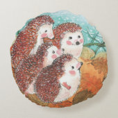 Coussins Ronds Jeune planificateur de hérisson (Dos)