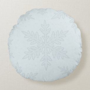 Coussins Ronds Joli bleu clair hiver