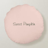 Coussins Ronds Joli Citrouille Avec Vins En Aquarelle (Dos)