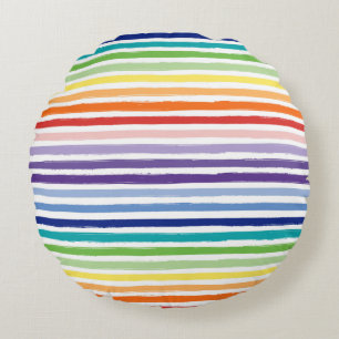 Coussins Ronds Joli Motif arc-en-ciel