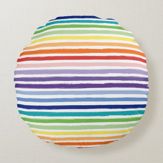 Coussins Ronds Joli Motif arc-en-ciel (Devant)