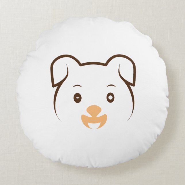 Coussins Ronds Joli rose (Devant)