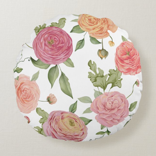 Coussins Ronds Jolie Fleur (Devant)