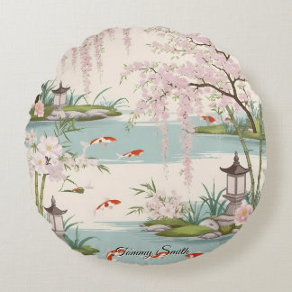 Coussins Ronds Jolie Fleur de Cerise Charme Floral