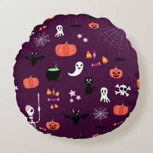 Coussins Ronds Jolie Halloween Créatif Art