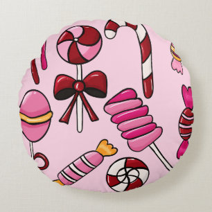 Coussins Ronds Jolis bonbons