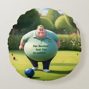 Coussins Ronds Jolly Lawn Bowler Man,