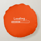 Coussins Ronds Jote Design Papa Blague Chargement De Fête des pèr (Dos)