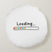 Coussins Ronds Jote Design Papa Blague Chargement De Fête des pèr (Dos)