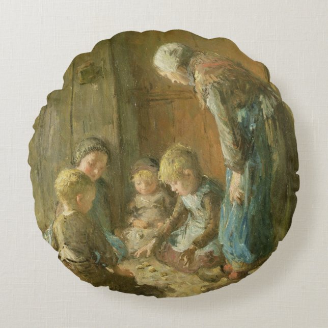 Coussins Ronds Jouer des sacs à la porte (Devant)