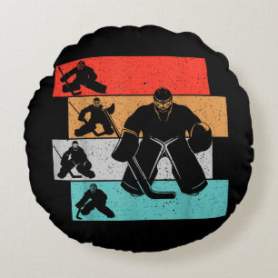 Coussins Ronds Joueur de hockey sur glace
